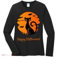 Happy Halloween Cat Women's Long Sleeve Shirt thumb 0
