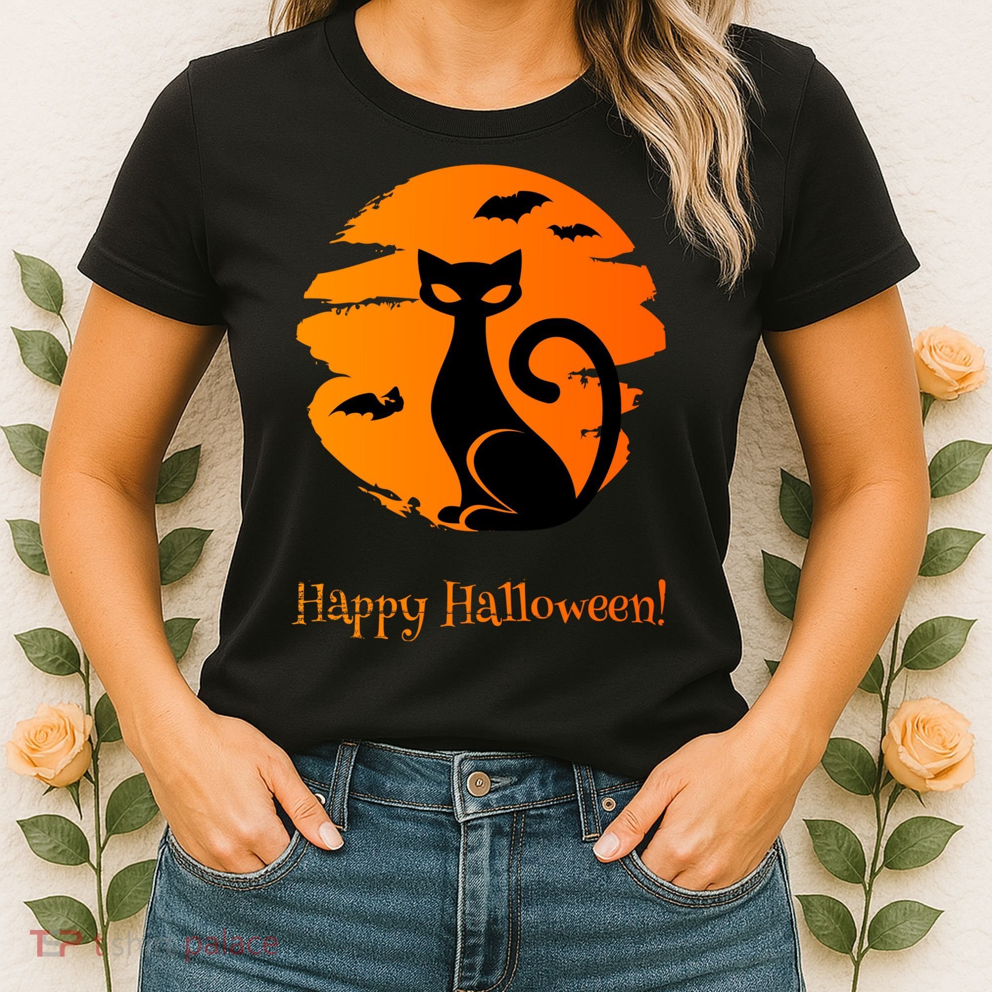 Happy Halloween Cat Women's T-Shirt