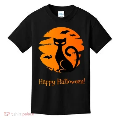 Happy Halloween Cat Kids T-Shirt