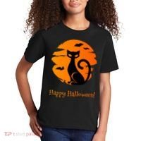 Happy Halloween Cat Kids T-Shirt thumb 2