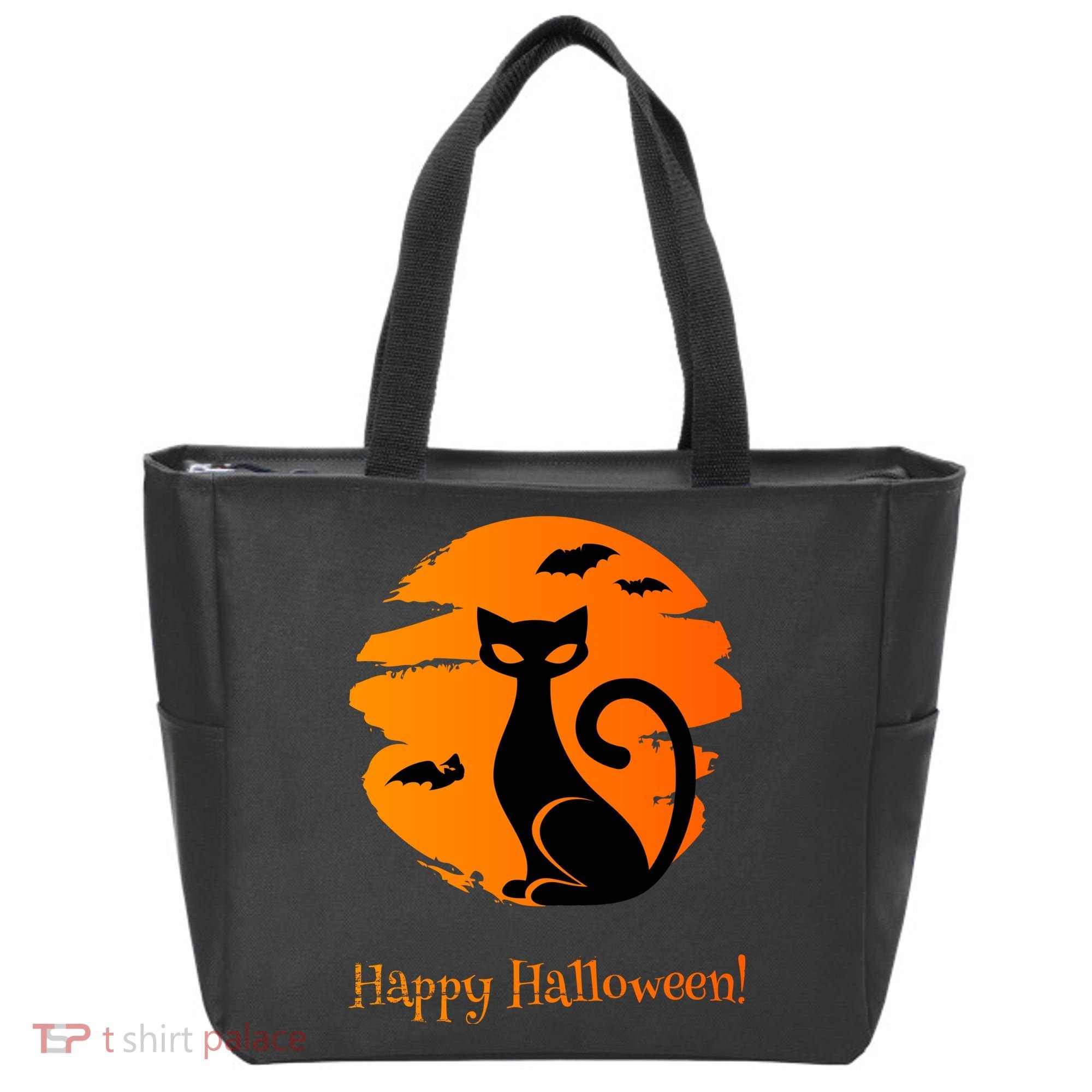 Happy Halloween Cat Tote Bag