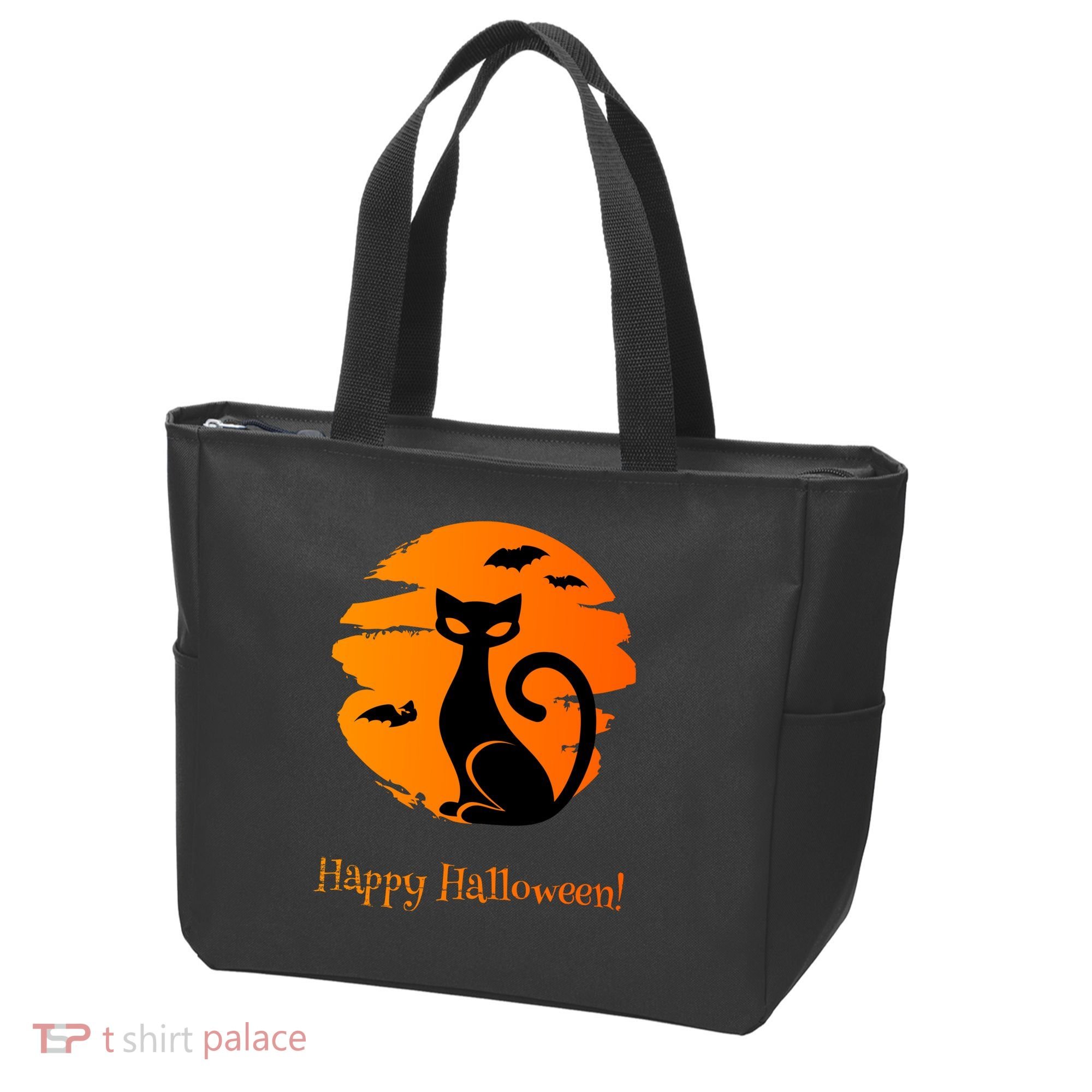 Happy Halloween Cat Tote Bag