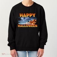 Happy Halloween Creepy Pumpkin Show Women's Sweatshirt thumb 0