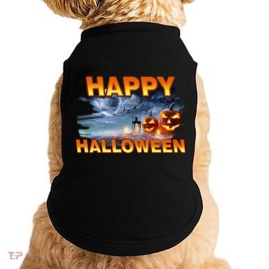 Happy Halloween Creepy Pumpkin Show Doggie Tank