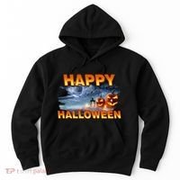 Happy Halloween Creepy Pumpkin Show Hoodie thumb 0
