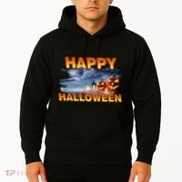 Happy Halloween Creepy Pumpkin Show Hoodie thumb 2