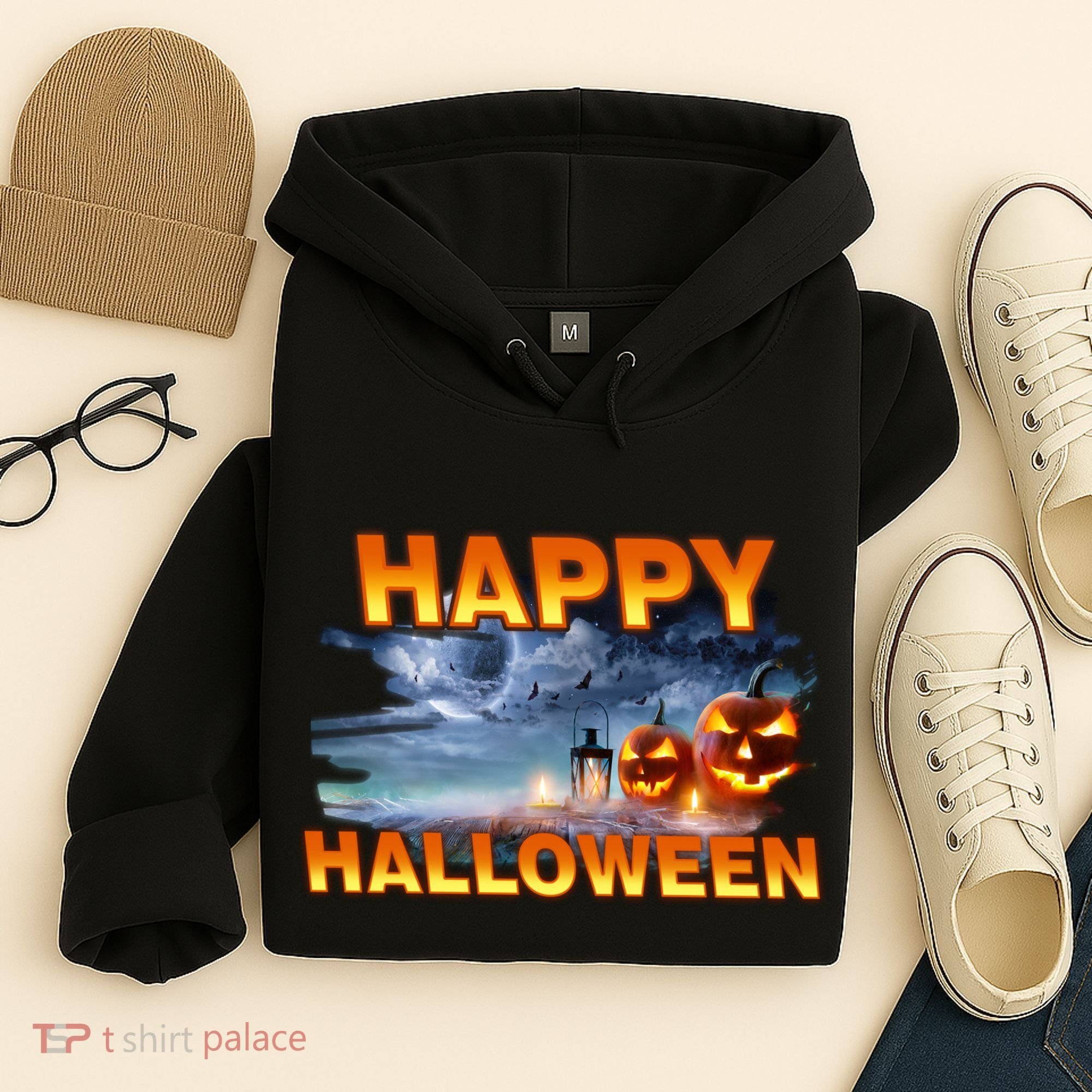 Happy Halloween Creepy Pumpkin Show Hoodie