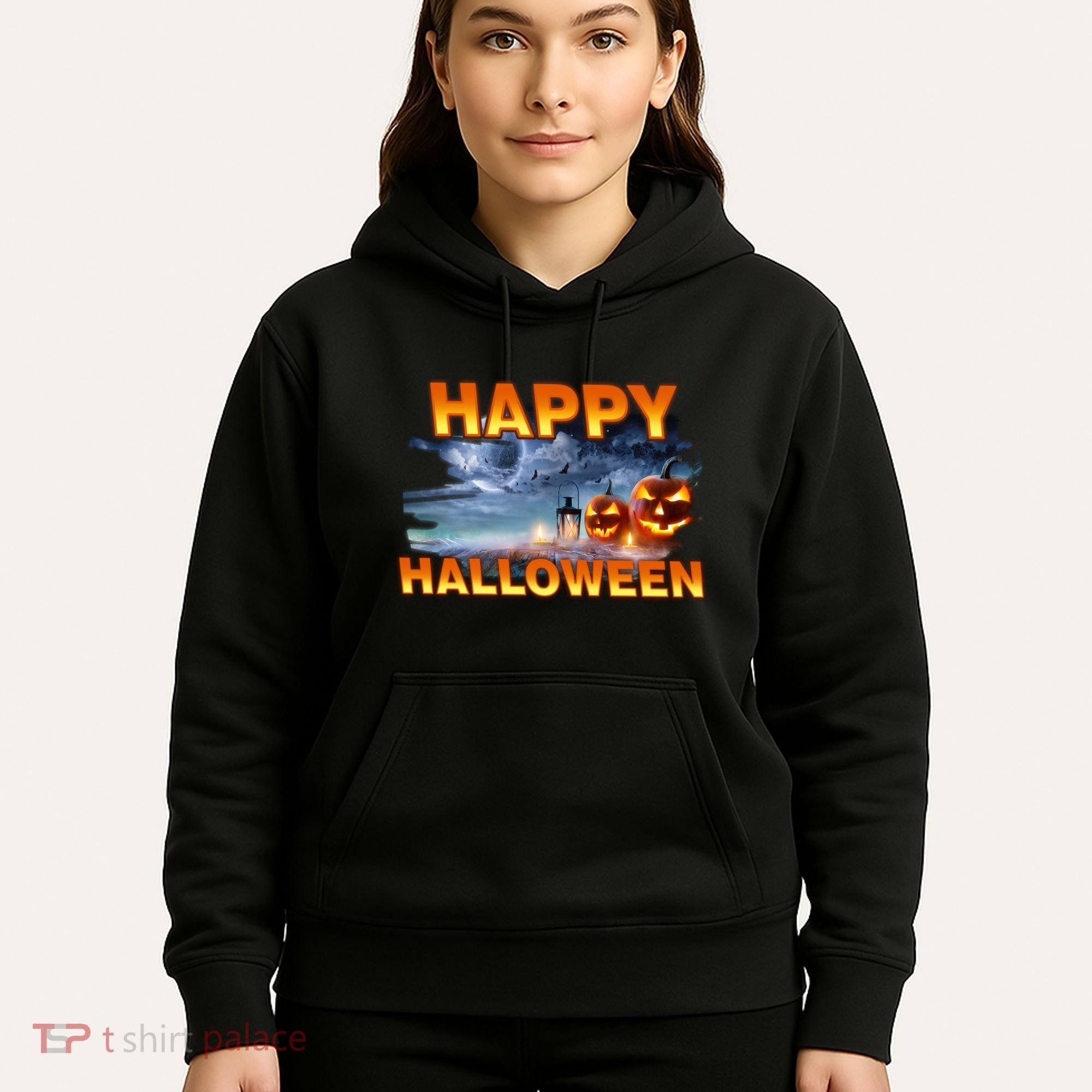 Happy Halloween Creepy Pumpkin Show Hoodie
