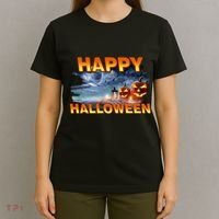 Happy Halloween Creepy Pumpkin Show T-Shirt thumb 4
