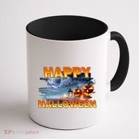 Happy Halloween Creepy Pumpkin Show Coffee Mug thumb 1