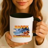 Happy Halloween Creepy Pumpkin Show Coffee Mug thumb 3