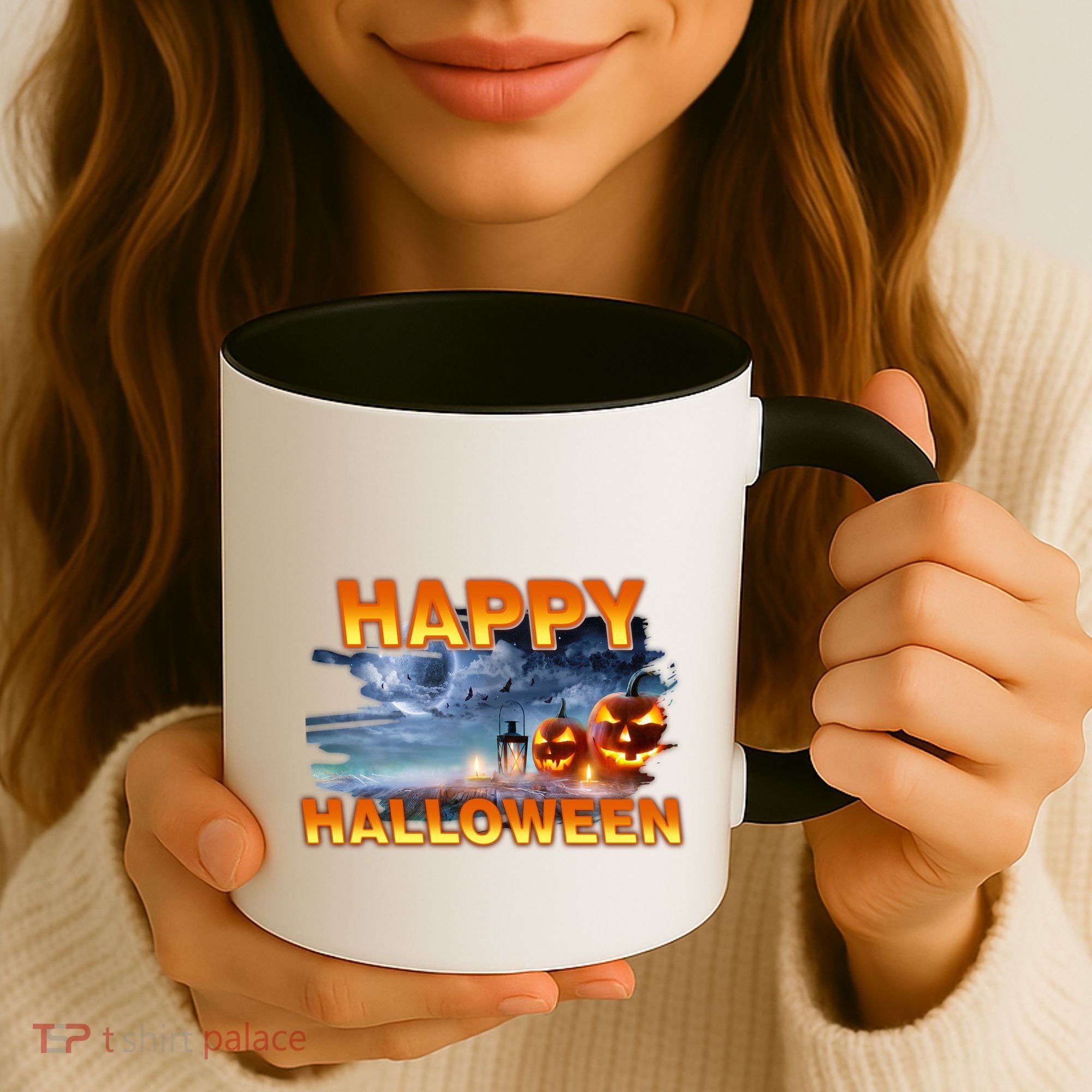 Happy Halloween Creepy Pumpkin Show Coffee Mug