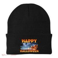 Happy Halloween Creepy Pumpkin Show Beanie thumb 0