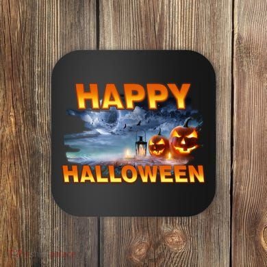 Happy Halloween Creepy Pumpkin Show Coaster