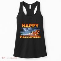 Happy Halloween Creepy Pumpkin Show Women's Tank Top thumb 0