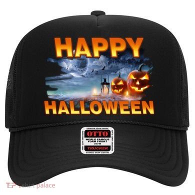 Happy Halloween Creepy Pumpkin Show Hat