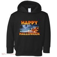 Happy Halloween Creepy Pumpkin Show Toddler Hoodie thumb 0
