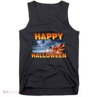 Happy Halloween Creepy Pumpkin Show Tank Top thumb 0