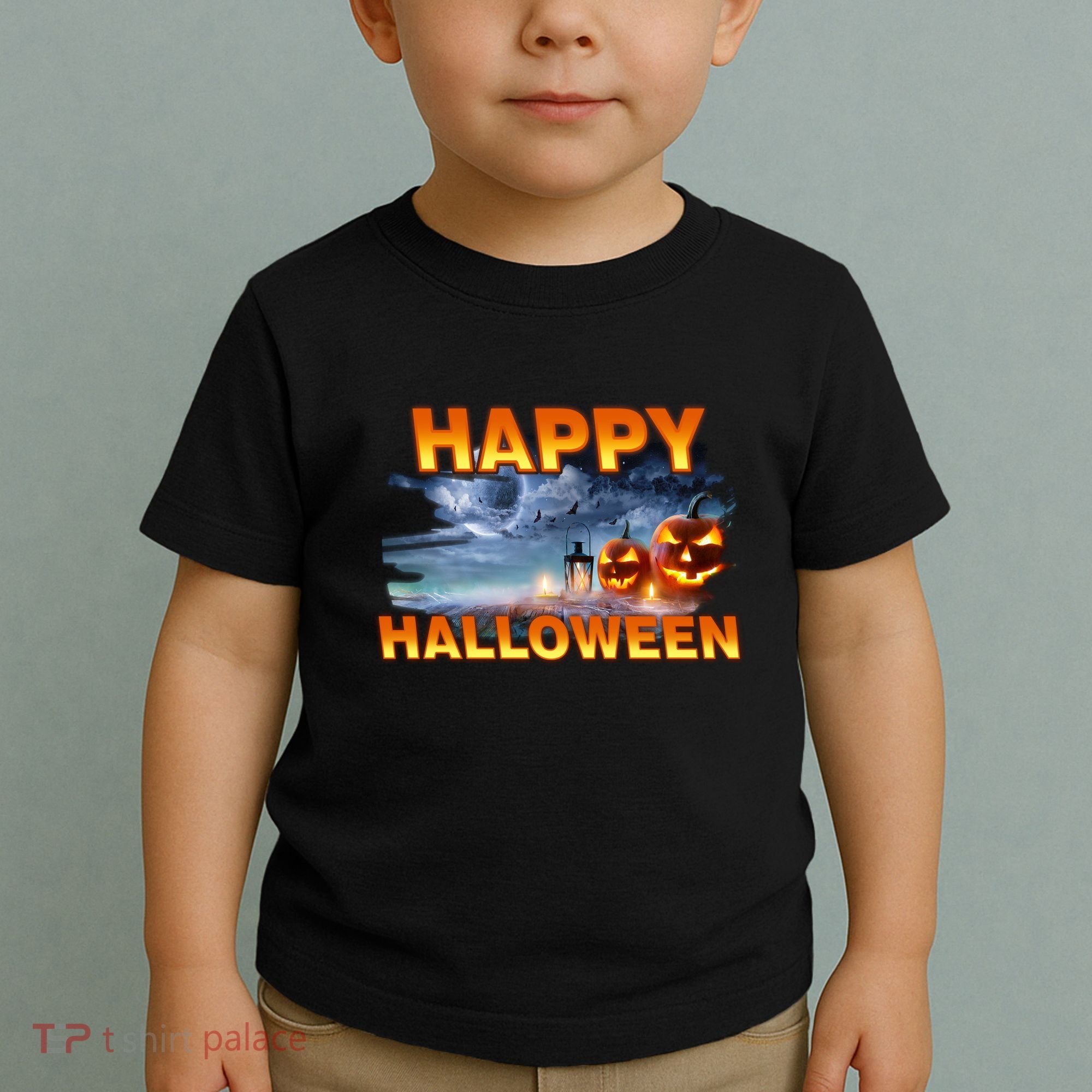 Happy Halloween Creepy Pumpkin Show Toddler T-Shirt