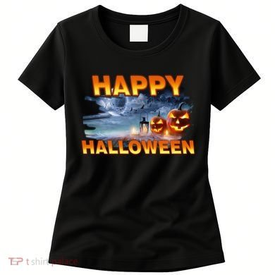Happy Halloween Creepy Pumpkin Show Women's T-Shirt