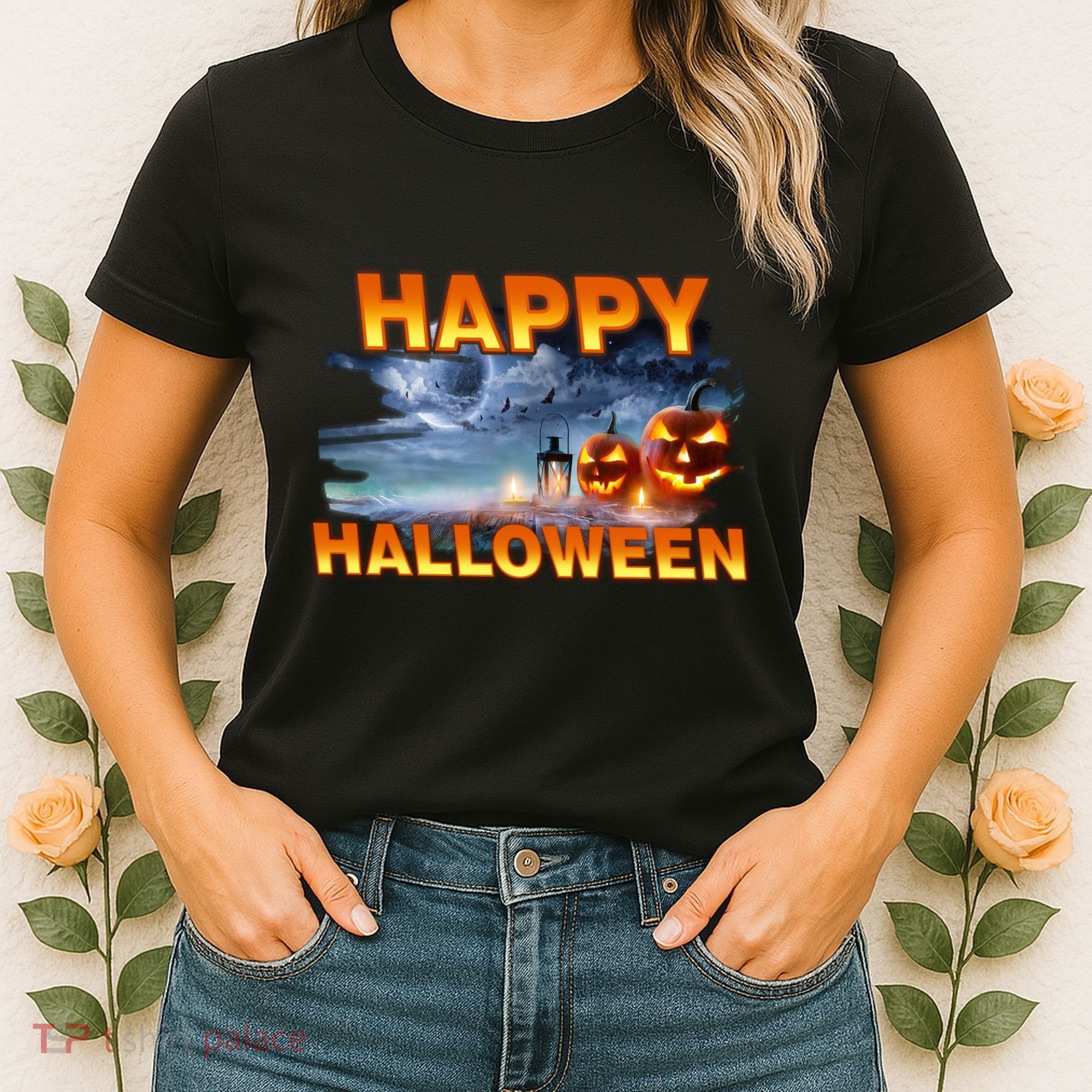 Happy Halloween Creepy Pumpkin Show Women's T-Shirt