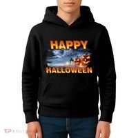 Happy Halloween Creepy Pumpkin Show Kids Hoodie thumb 4