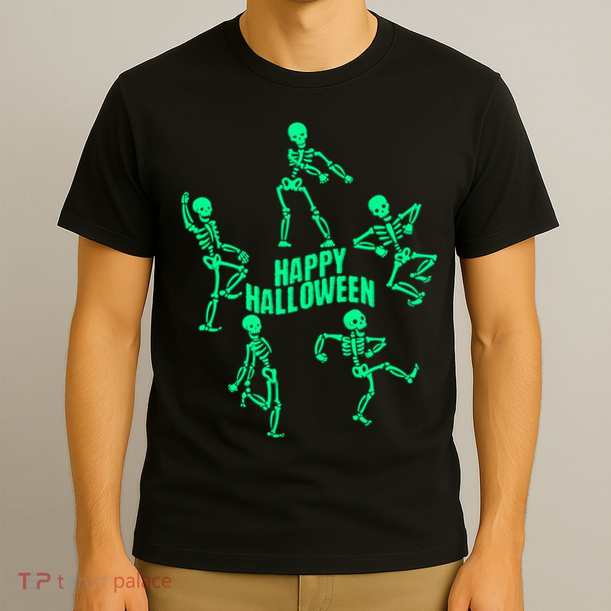 Happy Halloween Dancing Skeletons T-Shirt