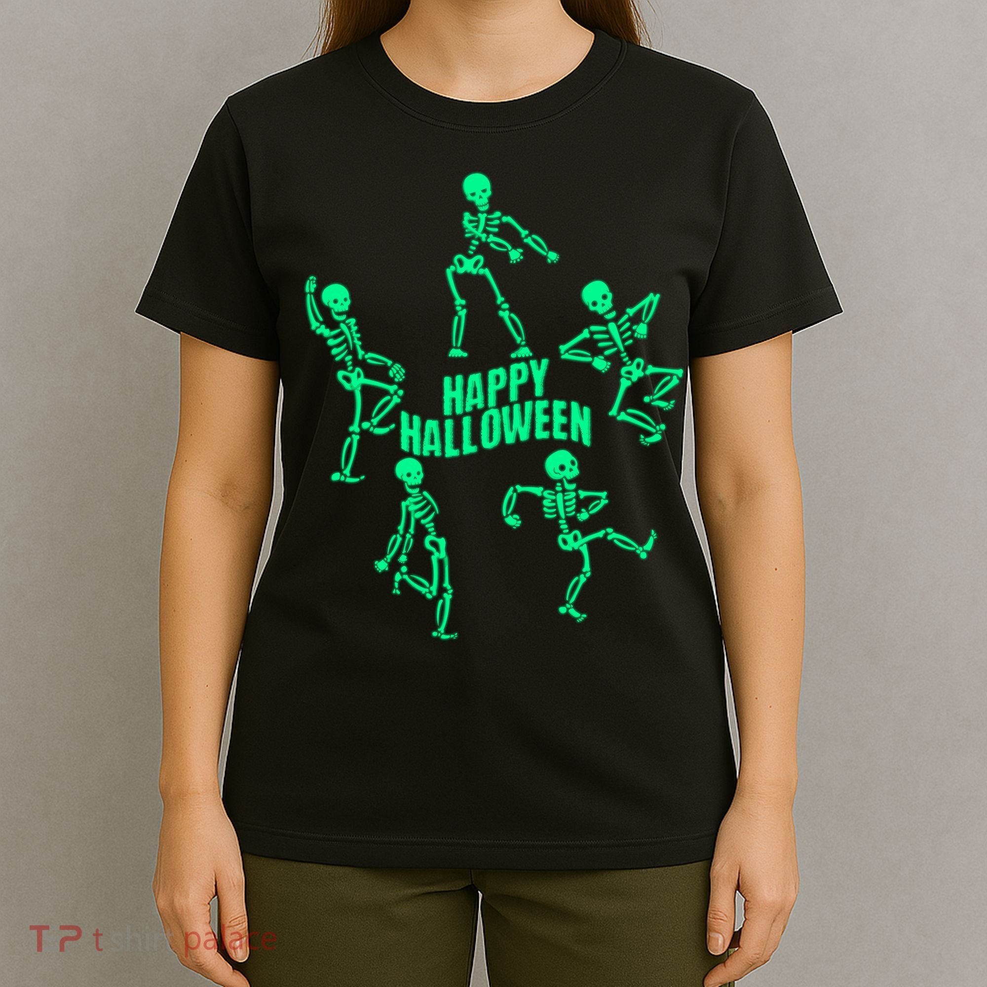 Happy Halloween Dancing Skeletons T-Shirt