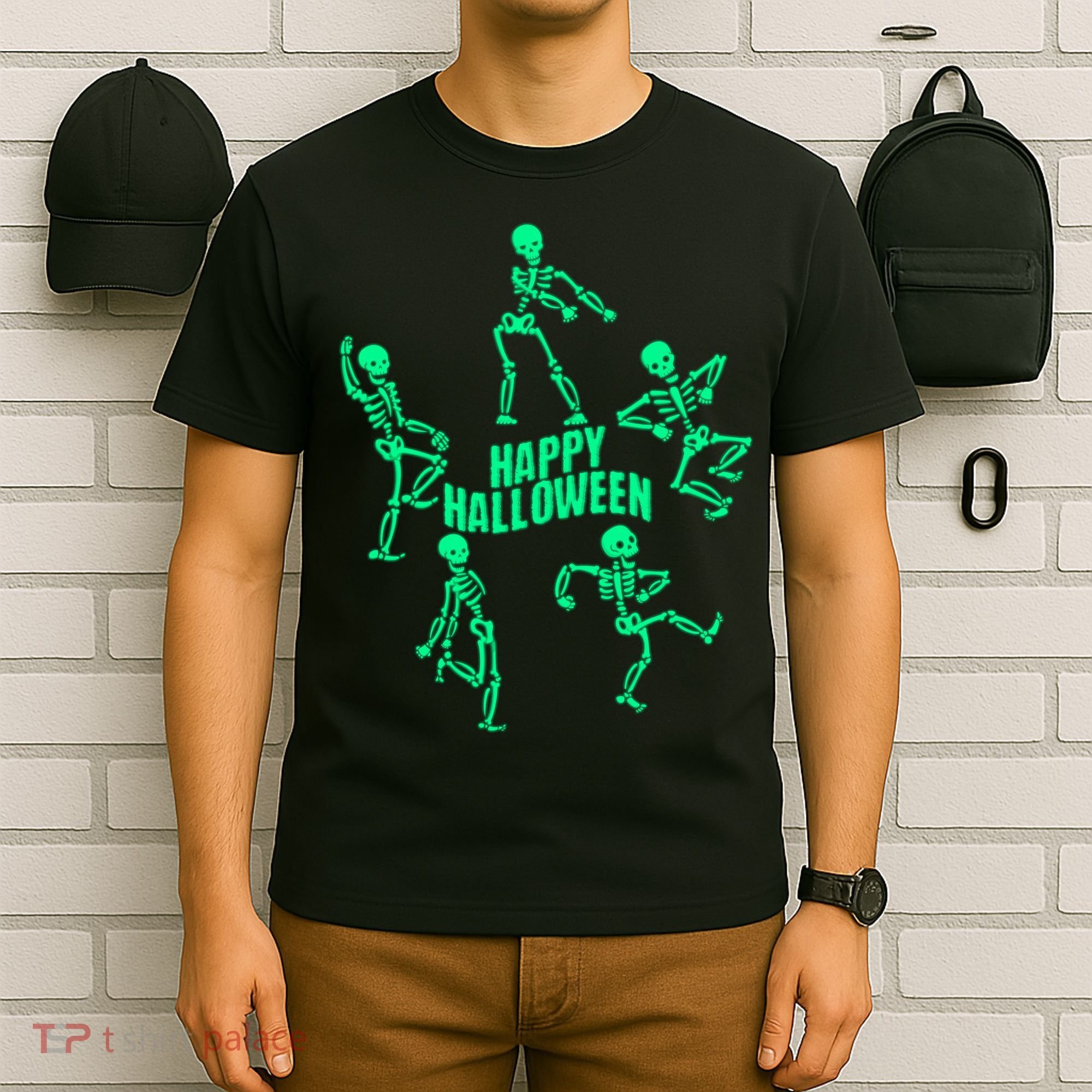 Happy Halloween Dancing Skeletons T-Shirt