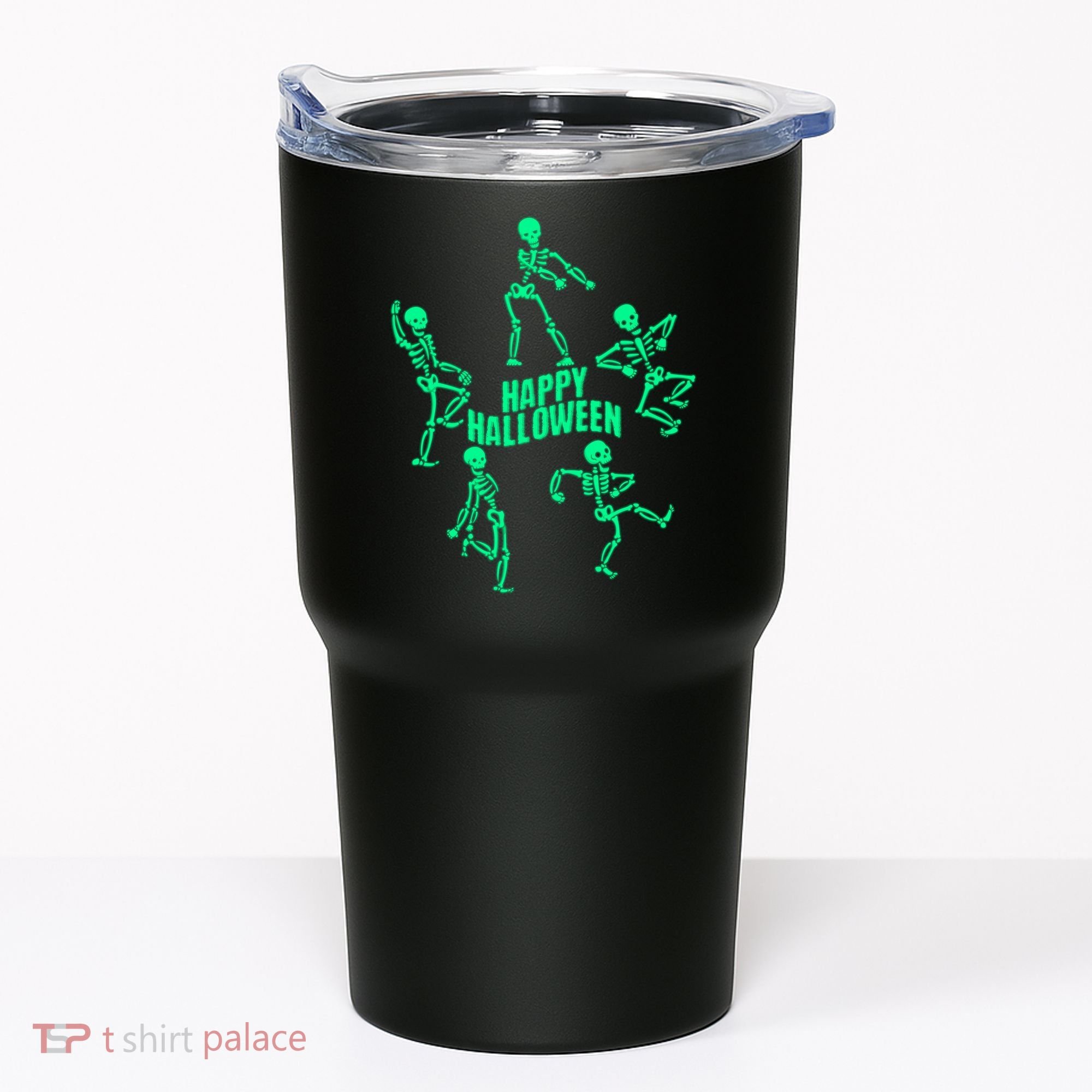 Happy Halloween Dancing Skeletons Tumbler