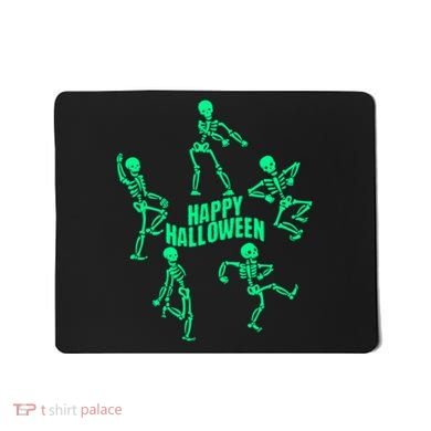 Happy Halloween Dancing Skeletons Mousepad