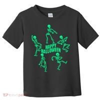 Happy Halloween Dancing Skeletons Toddler T-Shirt thumb 0