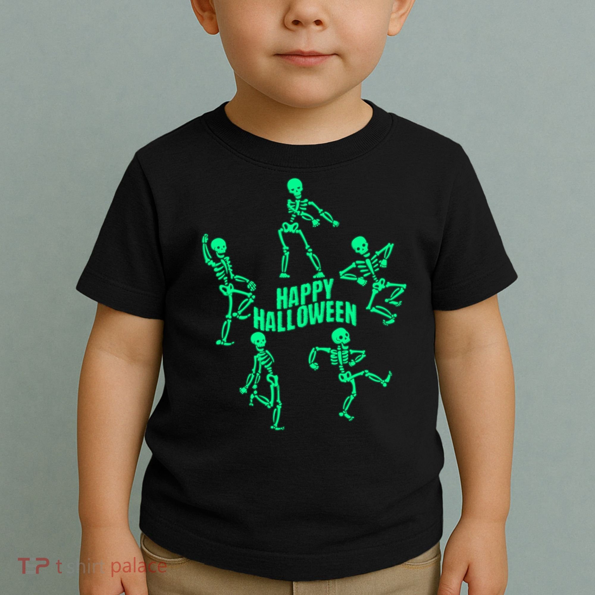 Happy Halloween Dancing Skeletons Toddler T-Shirt