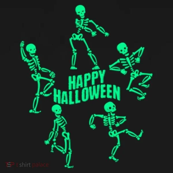 Happy Halloween Dancing Skeletons Toddler T-Shirt