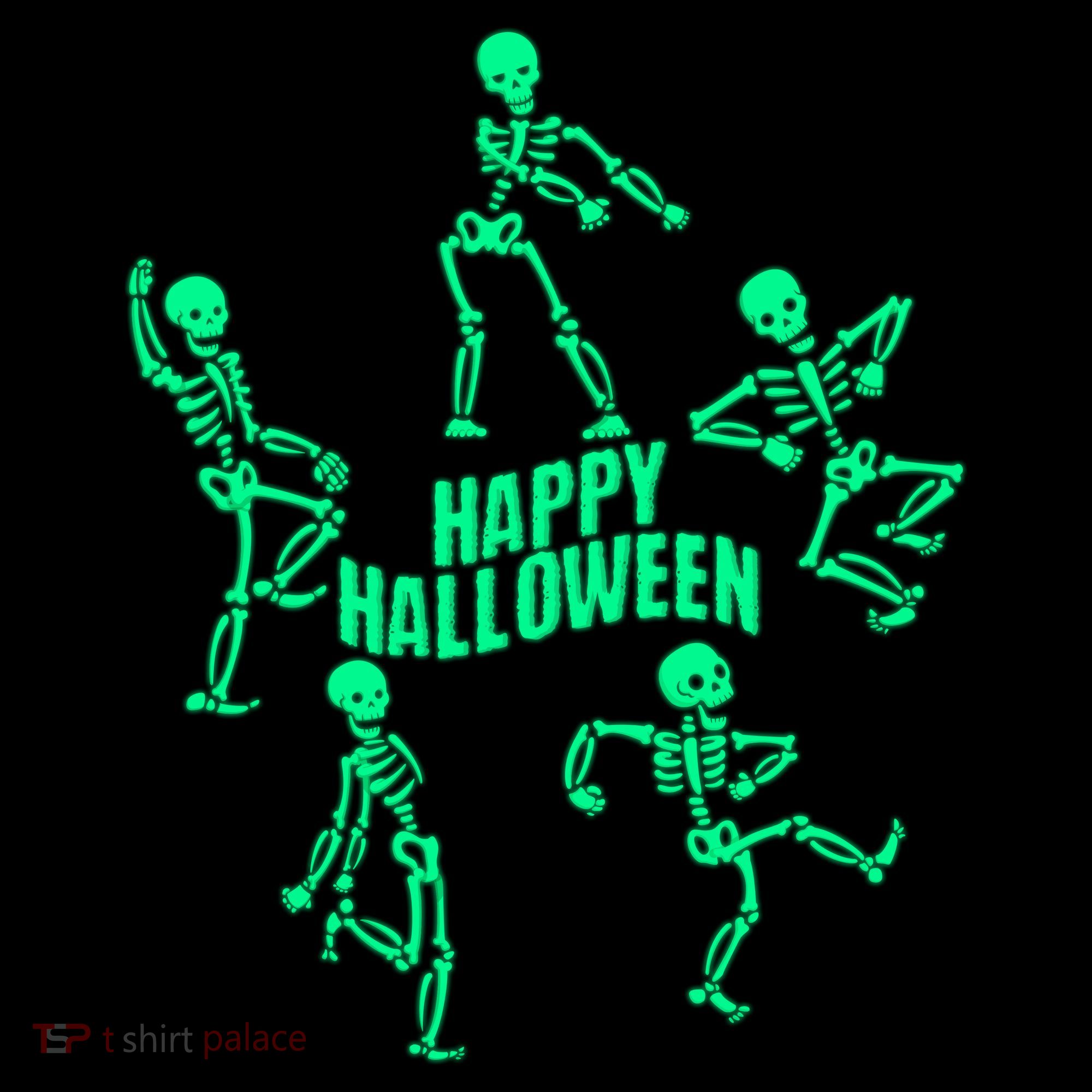 Happy Halloween Dancing Skeletons Visor