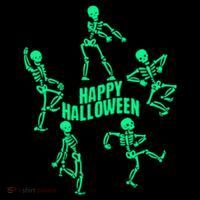Happy Halloween Dancing Skeletons Women's Long Sleeve Shirt thumb 2