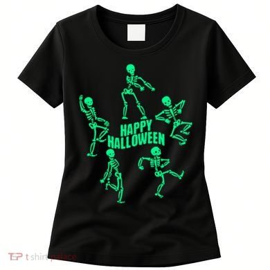 Happy Halloween Dancing Skeletons Women's T-Shirt