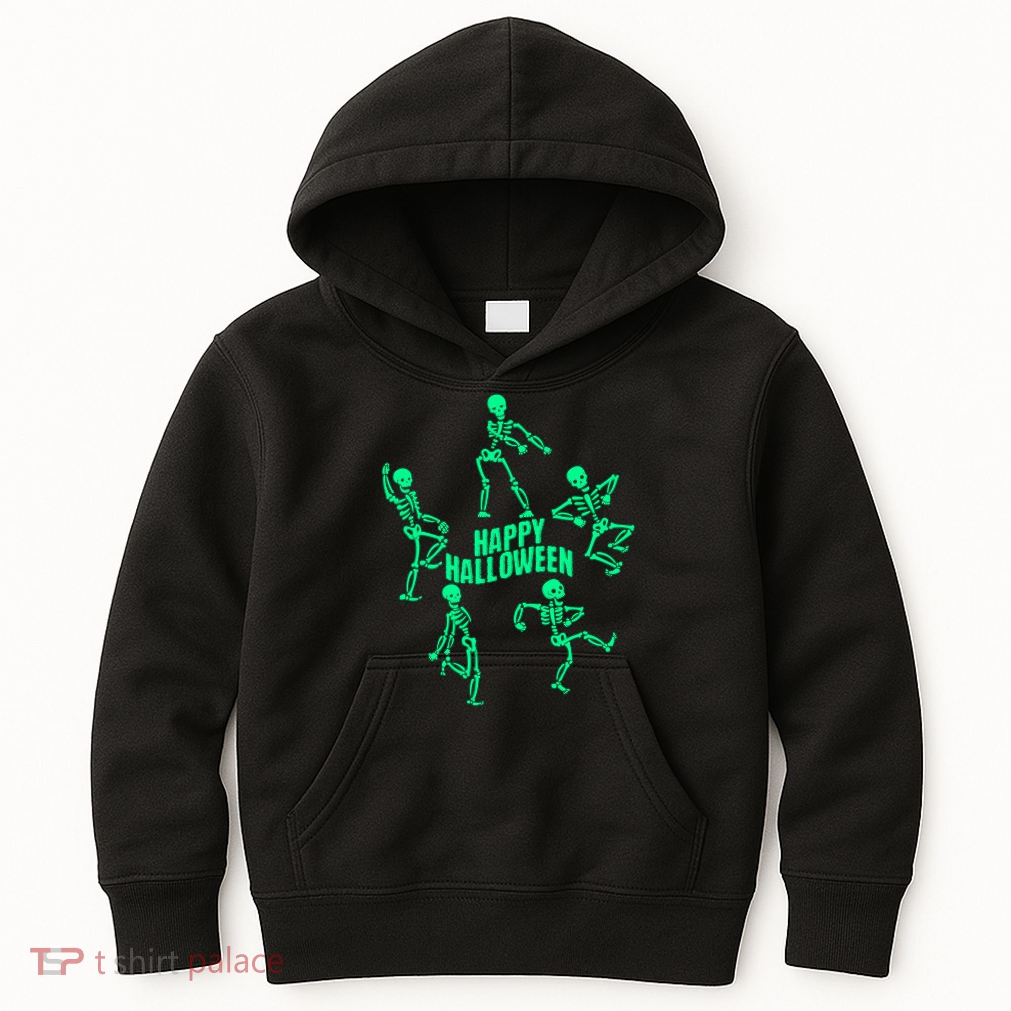 Happy Halloween Dancing Skeletons Kids Hoodie