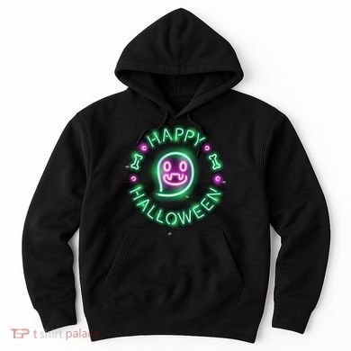 Happy Halloween Neon Sign Hoodie
