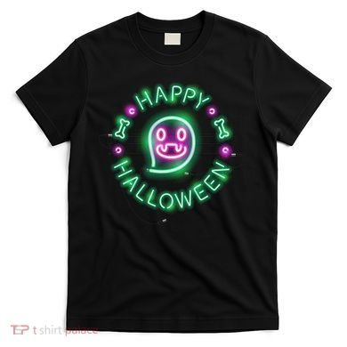 Happy Halloween Neon Sign T-Shirt