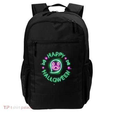 Happy Halloween Neon Sign Backpack