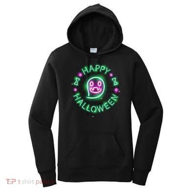 Happy Halloween Neon Sign Women's Hoodie
