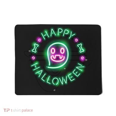 Happy Halloween Neon Sign Mousepad