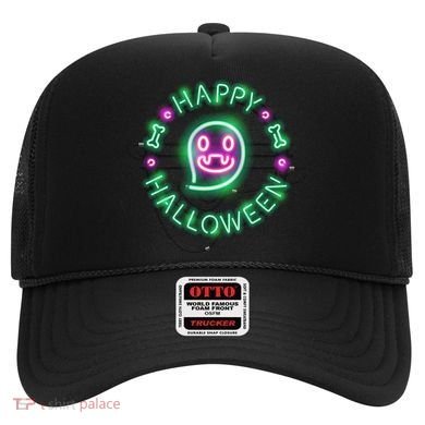 Happy Halloween Neon Sign Hat