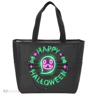 Happy Halloween Neon Sign Tote Bag