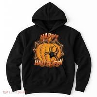 Happy Halloween Spiderweb Pumpkin Hoodie thumb 0