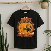 Happy Halloween Spiderweb Pumpkin T-Shirt thumb 2