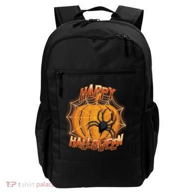 Happy Halloween Spiderweb Pumpkin Backpack