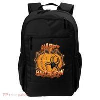 Happy Halloween Spiderweb Pumpkin Backpack thumb 0