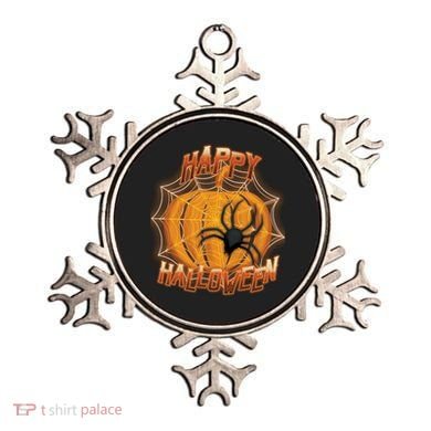 Happy Halloween Spiderweb Pumpkin Ornament